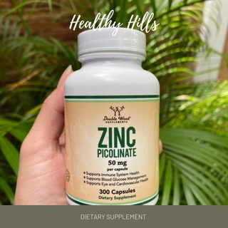 Double Wood Zinc Picolinate 50mg 300 Capsules ซิงค์