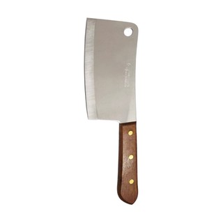 KOM KOM มีดสับด้ามไม้ รุ่น 840 ขนาด 7 นิ้ว สีไม้ KOM KOM wooden handle chopping knife 840 size 7 inches wood color