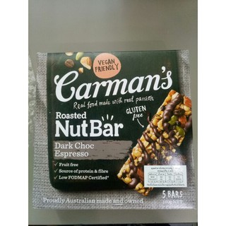 Carmans Gluten Free Dark Choc Espresso160g