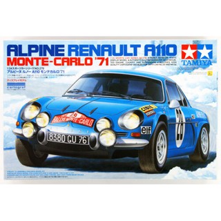 พลาสติก โมเดล ประกอบ TAMIYA สเกล 1/24 Alpine Renault A110 Monte Carlo 71 (24278)