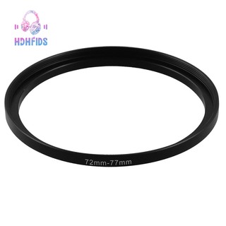 🔧 72mm-77mm Camera Lens Step Up Filter Black Metal Adapter Ring