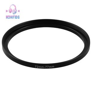 🔧 72mm-77mm Camera Lens Step Up Filter Black Metal Adapter Ring