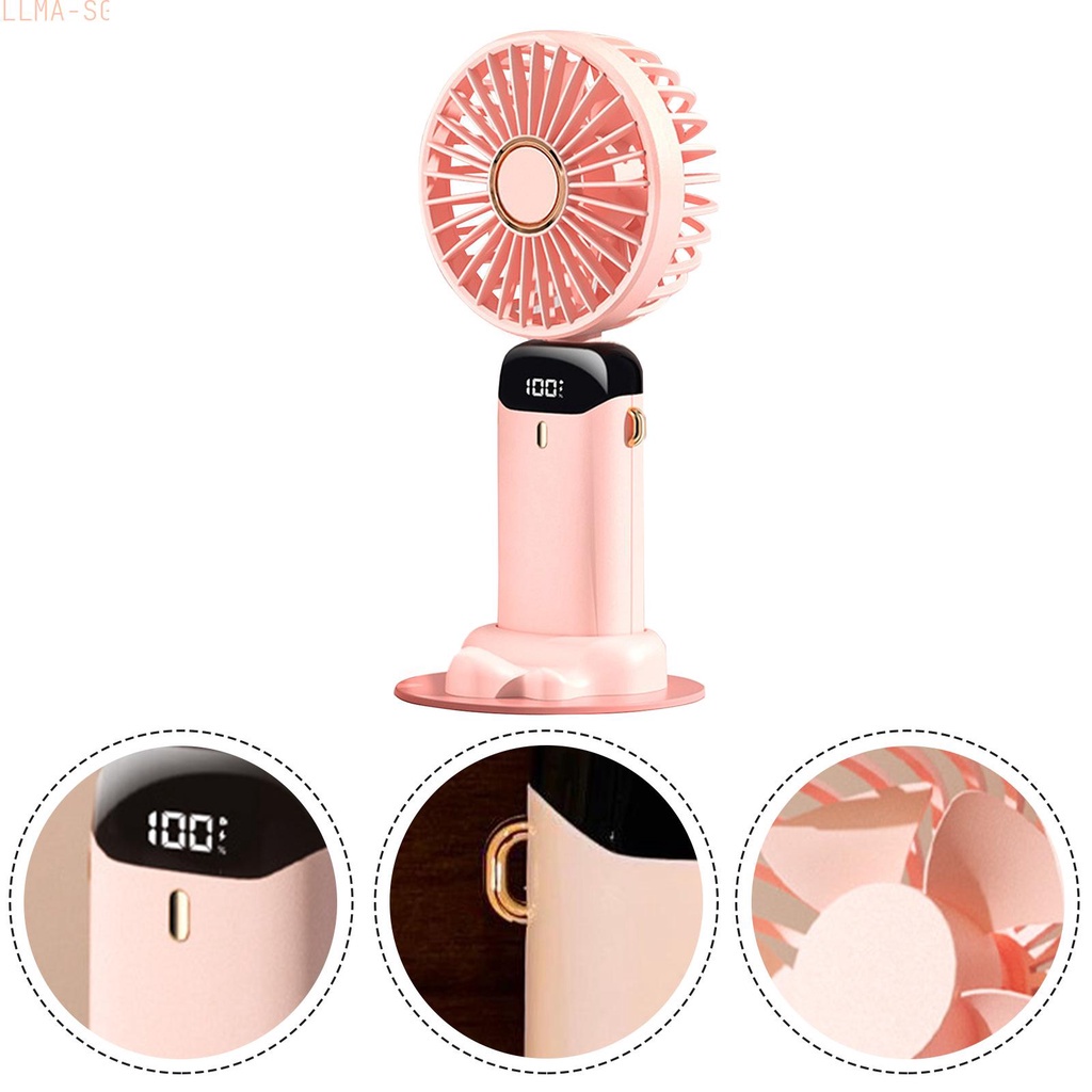 Handheld Fan Mini Portable USB Rechargeable Colorful Small Pocket 5 ...