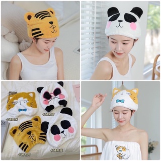 หมวกผ้าคลุมผม ซับน้ำ เพื่อผมแห้งไว