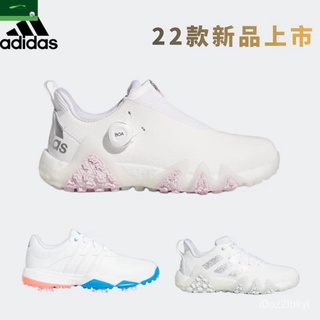 adidasรองเท้าผ้าใบผู้หญิงกอล์ฟ Adidas รองเท้ากีฬากอล์ฟสำหรับเด็กและวัยรุ่นกันลื่นกันน้ำ 2A2V