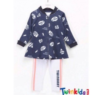 ชุดเซ็ท เสื้อ+กางเกง แบรนด์เกาหลี(แบรนด์twinkids) เด็ก2ปี