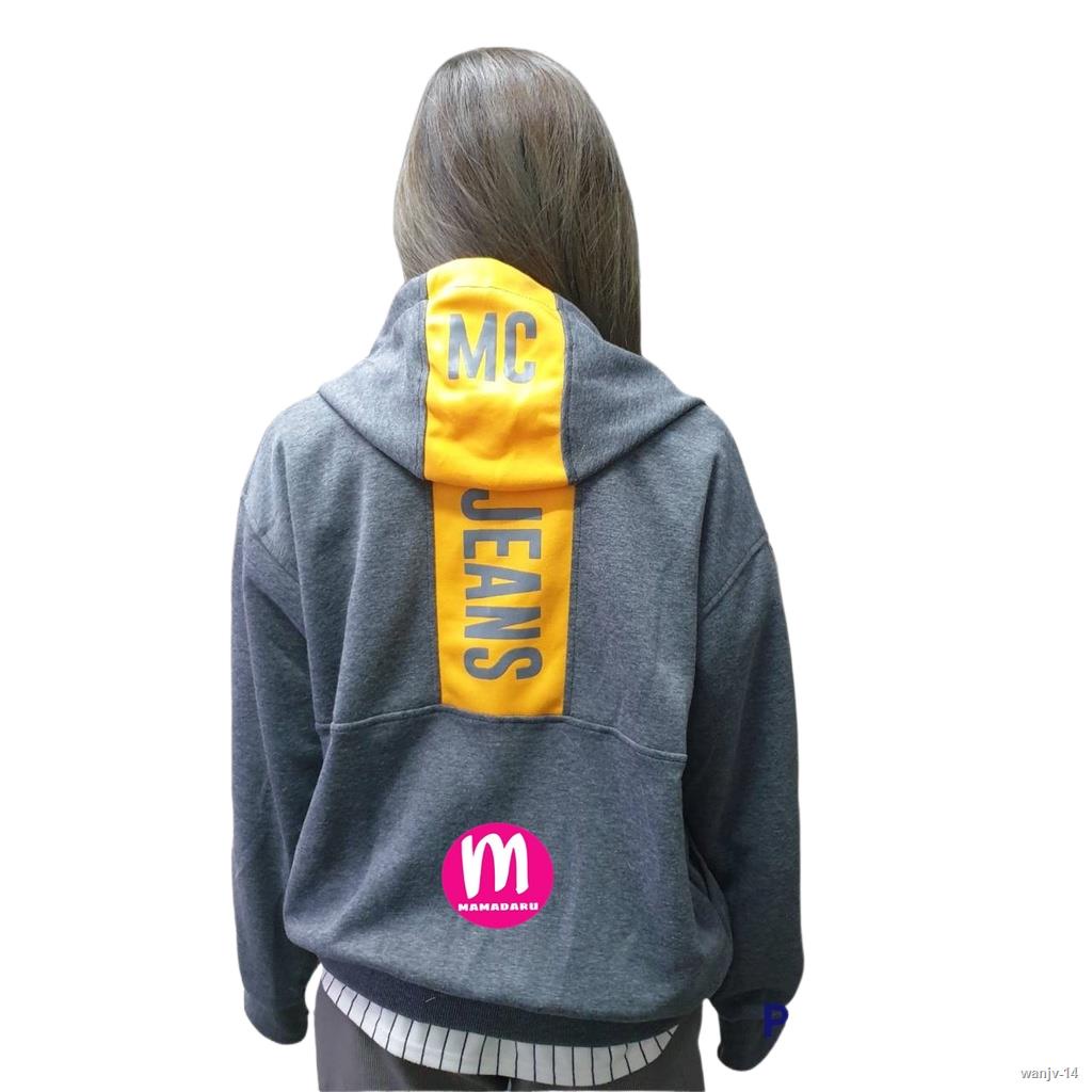 เสื้อเชิ้ตแขนยาว❃℗เสื้อแขนยาว เสื้อกันหนาวมีฮู้ด MC แถบหลัง 2021 ผ้านุ่ม ใส่สบาย เสื้อแขนยาวมีฮู้ด เ