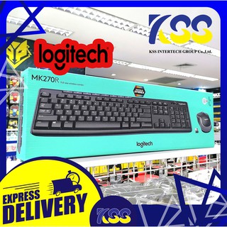 Logitech MK270R KEYBOARD &amp; MOUSE Wireless ชุดคีย์บอร์ด เมาส์ไร้สาย logitech mk270r wireless cordless รับประกันสินค้า 3ปี