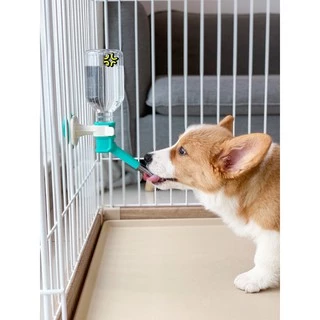 Boqi factory Pet Water Feeder ที่ให้น้ำแบบแขวนกรง เพียงหมุนขวดน้ำเข้าเกลียว สำหรับสุนัขและแมว GJ-02