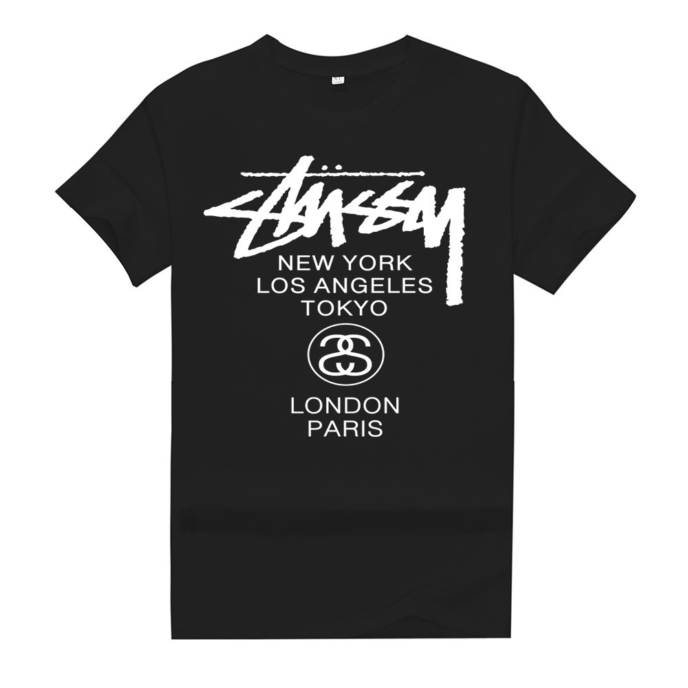 ⚡️ พร้อมส่ง⚡️ เสื้อยืดคอกลมแฟชั่น unisexลายยอดฮิตลาย T-919