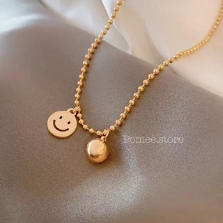 pomee.store สร้อยคอจี้ยิ้ม smiley