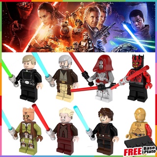 Anakin Luke Skywalker ฟิกเกอร์ Star Wars Jedi Knight Darth Maul Sith Warrior C-3PG ขนาดเล็ก PG8021