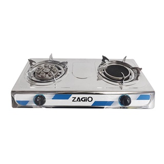 🔥สินค้าขายดี!! เตาแก๊สสเตนเลสตั้งโต๊ะ 1 หัวแก๊ส 1 หัวอินฟราเรด ZAGIO รุ่น ZG-33C ขนาด 71 x 37 x 13.5 ซม. สีสเตลเลส 🚚พิเศ