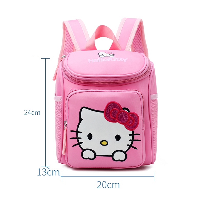 กระเป๋าเป้อนุบาลเด็กการ์ตูน Kitty กระเป๋านักเรียนเหมาะสำหรับเด็ก 3-6 ขวบ
