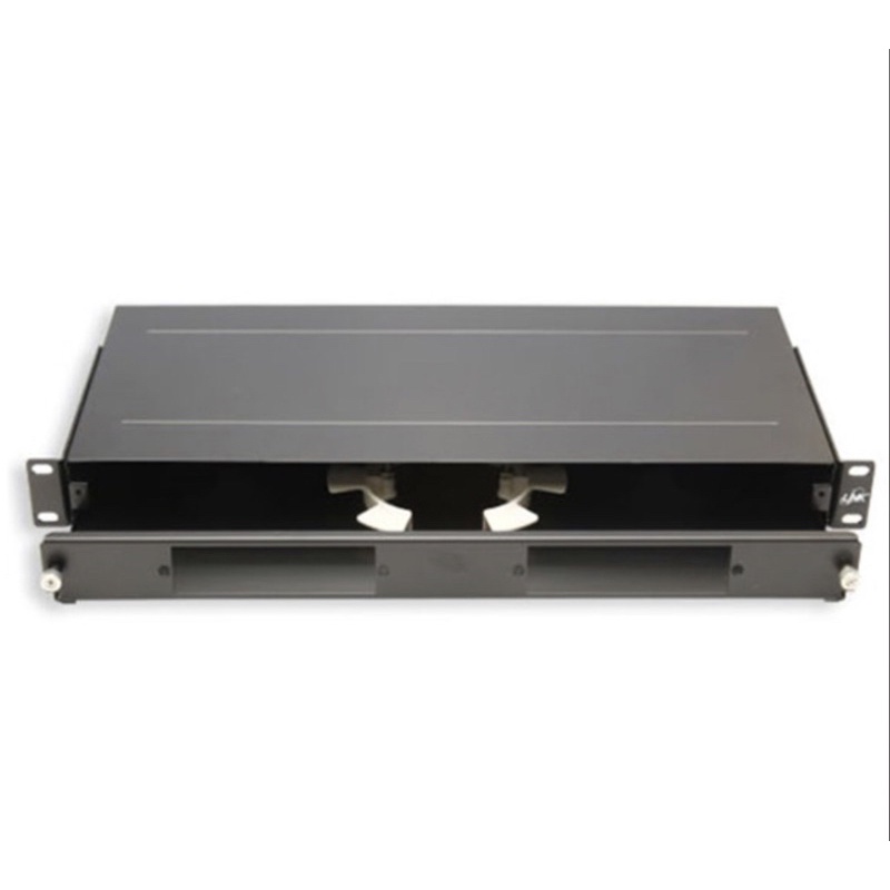 Link UF-2010 Fiber Optic Distribution Unit (FDU) 6-24F (2 Snap-In) Rack Mount Slide, 1U Depth 19 cm.