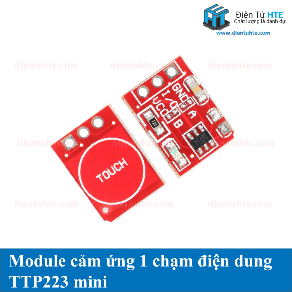 [เวอร์ชั่นใหม่] Combo of 10 Capacitive One-Touch Touch Modules TTP223B TTP223 Mini [HTE Quy Nhon CN2