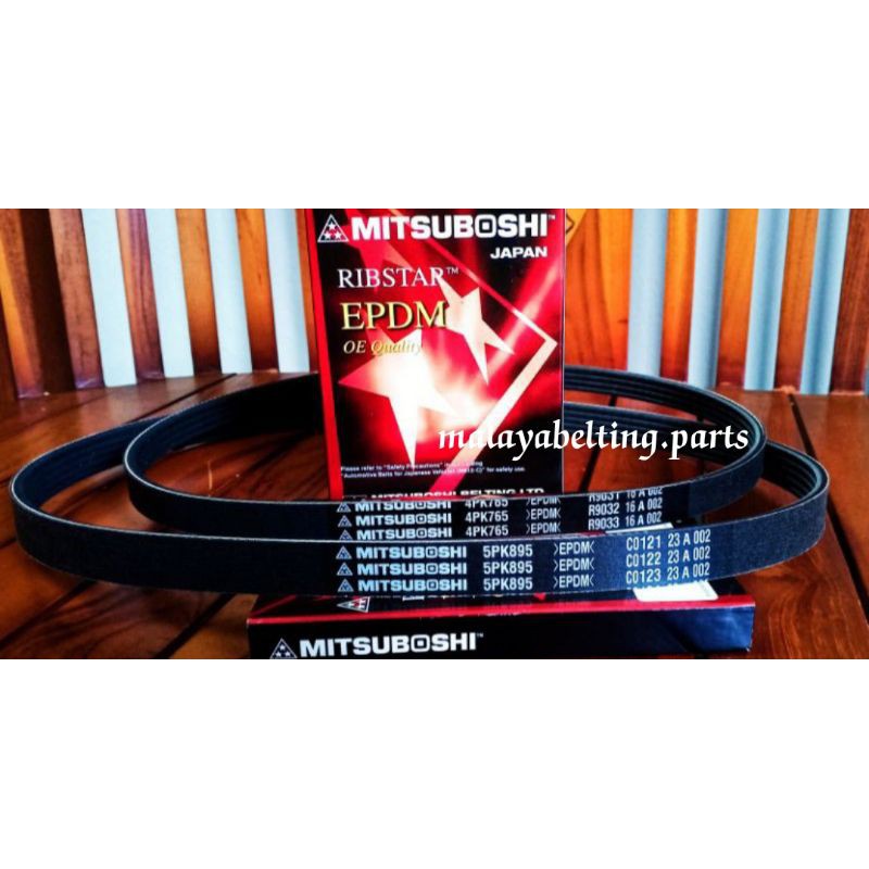 PROTON ERTIGA ( 5PK895 )+( 4PK765 ) ALT BELT / AIRCON BELT / BRAKE PADS/ MITSUBOSHI 5PK897 + 4PK765