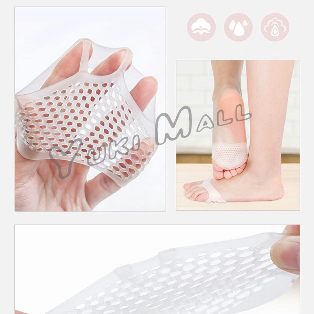 Yuki แผ่นซิลิโคนรองช้ำพื้นรองเท้า พื้นรองเท้าลดแรงกระแทก  ป้องกันอาการปวดเท้า insole