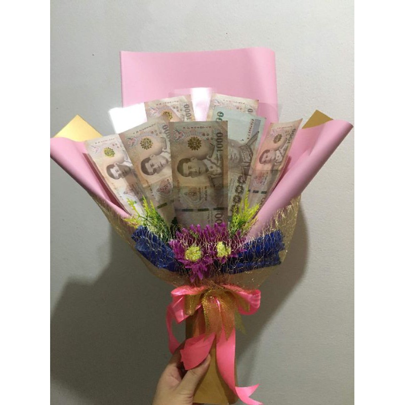 ช่อธนบัตรช่อเปล่าแบบ10ซองใส่เงินได้10ใบ