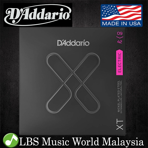 D'ADDARIO Daddario XTE0942 XT สายกีตาร์ไฟฟ้าเหล็กชุบนิกเกิล Super Light Daddario D Addario (09-42)