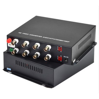 FIBER OPTIC TO BNC 8PORT HD VIDEO  CONVERTER 4IN1 / 8CH 1080P