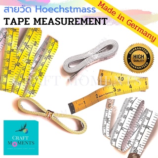 CRAFT MOMENTS: สายวัดตัว สายวัด สายวัดเอว TAPE MEASUREMENT MEASURING TAPE ยาวมาตรฐาน HOECHSTMASS Germany / Dean London