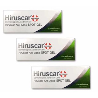 ฮีรูสการ์ แอนตี้ แอคเน่ สปอต เจลแต้มสิว Hiruscar Anti Acne Spot Gel 10 กรัม x 3 กล่อง