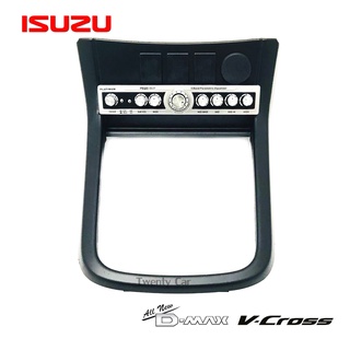 🔰สินค้าจริง🔰 ช่องใส่ปรีย์ ISUZU D-MAX ALL NEW ปี 2012 (เกียร์ ออโต้) หน้าปรีย์ สีดำ สำหรับเพิ่มช่องใส่ปรีในรถ