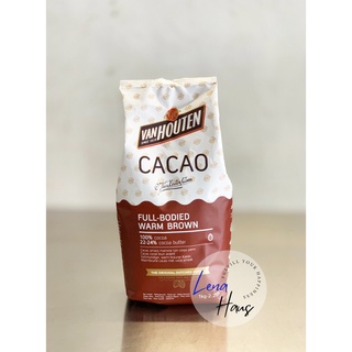 Cacao Powder Van Houten Full-Bodied Warm Brown ขนาด 1 kg ผงโกโก้แวนฮูเต็น สีวอร์มบราวน์