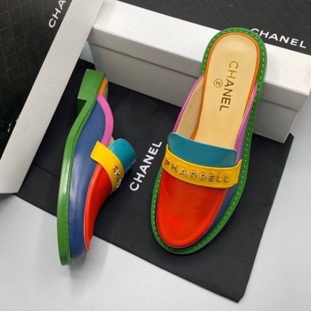 chanel pharrell slippers