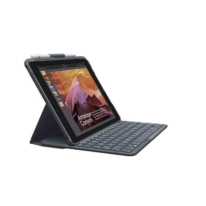 Logitech SLIM FOLIO FOR iPAD (5TH AND 6TH GENERATION) - Case with Wireless Keyboard with Bluetooth (Black)
