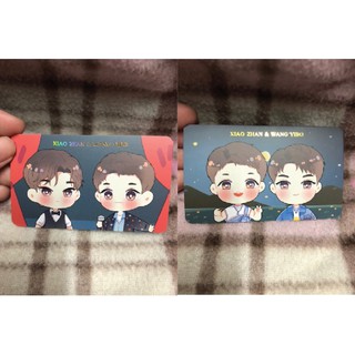 [พร้อมส่ง] Photo card  Fanart Yibo / XiaoZhan ปั๊มทอง และ ปั๊มโฮโลแกรม