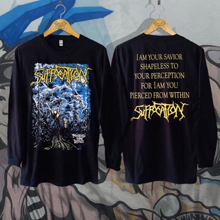 เสื้อยืด ลาย Suffocation Music ║ เสื้อแขนยาว ║ ป้ายเสื้อผ้า Distro ║ Cx Distro