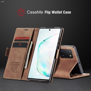 เคสโทรศัพท์มือถือมือถือฝาพับโทรศัพท์หนัง Samsung Galaxy Note 10 Lite Pro 10+ กระเป๋าสตางค์เคสมีช่องใส่บัตร Card Slot An