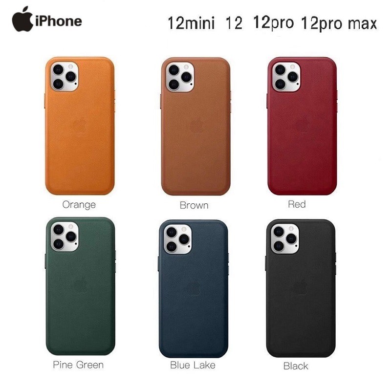 Ready Stock Original Leather Case For Apple Iphone 12 Pro Max 12mini Case Magsafe Leather Case Shockproof Cover Casing เคสโทรศ พท ค ณภาพส ง
