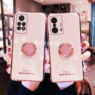 เคสโทรศัพท์มือถือนิ่ม พร้อมแหวนตั้งโทรศัพท์ สําหรับ Xiaomi 11T Pro Mi 11 Lite 5G NE Redmi 10 Note 11 4G 11s Note11 Pro POCO M4 Pro 5G