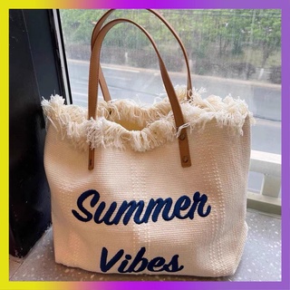 กระเป๋า Tot Bag Canvas Summer Wild New Shoulder