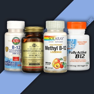 Methyl B-12 ( Methylcobalamin B12, เมทิลโคบาลามิน, วิตามิน บี 12 ) ชนิดเม็ด Doctors Best, KAL