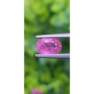 พลอย ชมพู พิ้ง แซฟไฟร์ Pink Sapphire 1.07 กะรัต (Cts.) พลอยแท้ อัญมณีมงคลประจําวันเกิด