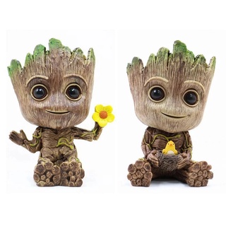 Tree Groot ตุ๊กตาการ์ตูน Guardians of the Galaxy Marvel Avengers 6 ซม. ของเล่นสําหรับเด็ก