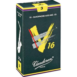 Vandoren V16 Alto Saxophone Reeds 10 Pieces/ Box ลิ้นอัลโตแซกโซโฟน รุ่น V16 (กล่อง)