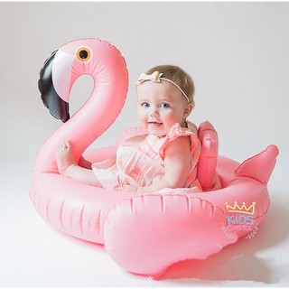 ห่วงยางเด็กสอดขา ห่วงสอดขา ห่วงย่าง ฟามิงโก้สีชมพู Flamingo Baby Pool Float