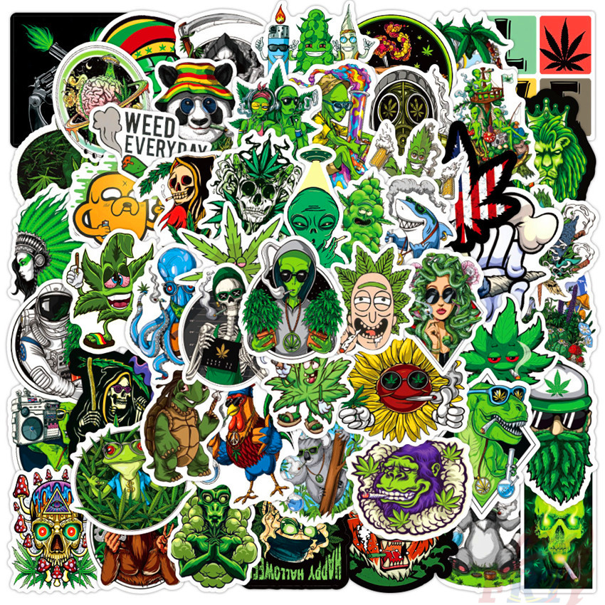 Kuso Smoking Series 05 Funny Character สติ๊กเกอร์ 50Pcs/Set Cartoon Waterproof DIY Fashion Decals Doodle สติ๊กเกอร์