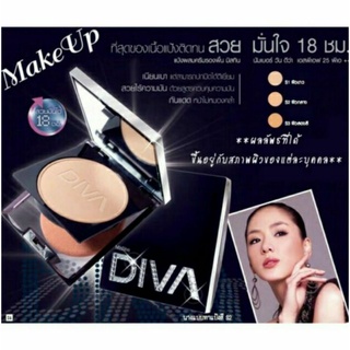 ((พร้อมส่ง 2 เบอร์ )) Mistine Number One Diva SPF 25PA++ 10 g. แป้งพัฟมิสทีน นัมเบอร์วัน ดีว่า