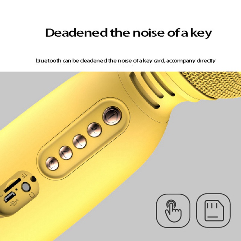 BBluetooth Karaoke Microphone Child Hand Held Microphone Speaker ...