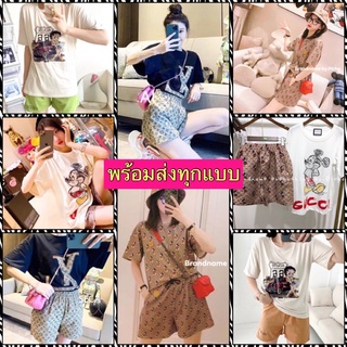 🐭 พร้อมส่ง 🐭 เซ็ทเสื้อ+กางเกง มิกกี้ G G ฟรีไซส์ ❤️ ชุดเซ็ท มิกกี้เมาส์ Betty boop 💗 LV 🪀 หลุยส์