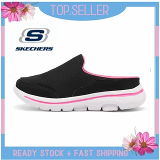 [พร้อมส่ง] *Skechers__go Walk Arch Fit รองเท้าแตะโลฟเฟอร์ ส้นแบน แบบสวม สําหรับผู้หญิง ผู้ชาย