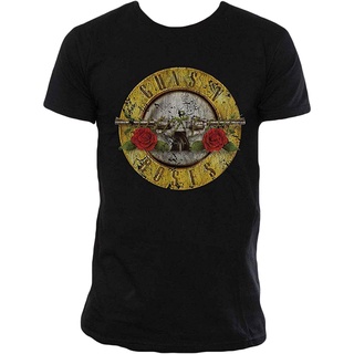 เสื้อผ้าผชเสื้อยืด ผ้าฝ้ายแท้ พิมพ์ลาย bravado guns n roses สไตล์สตรีทS-5XL