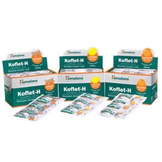 Himalaya Koflet-H แบบแผง แก้เจ็บคอ ชุ่มคอ ลดไอดีมาก มี3รส