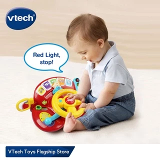 VTech Offiical Store Tiny Tot Boys 1-3 ปี Baby Driver Has Lights Music Kids Role Play ของเล่นพวงมาลัยขับรถ ของเล่นเด็ก
